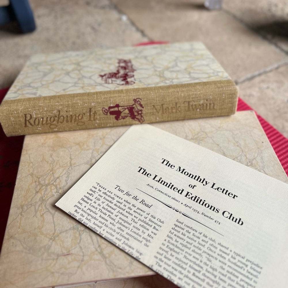 Vintage Book Mark Twain’s Roughing it limited edition 1972